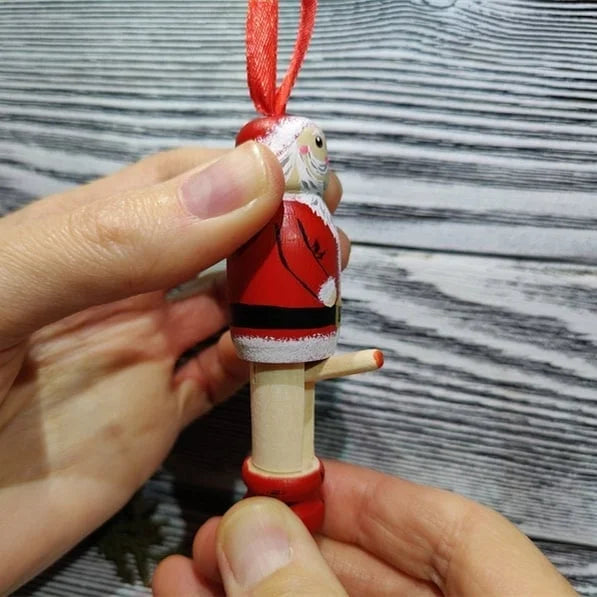 Naughty Santa Ornament