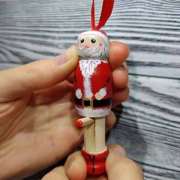 Naughty Santa Ornament