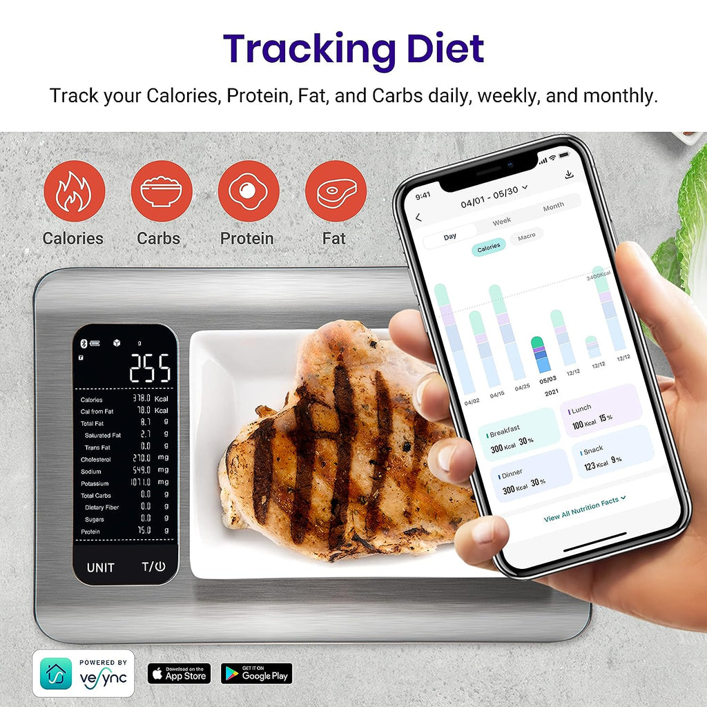 Smart Digital Kitchen Scale with App