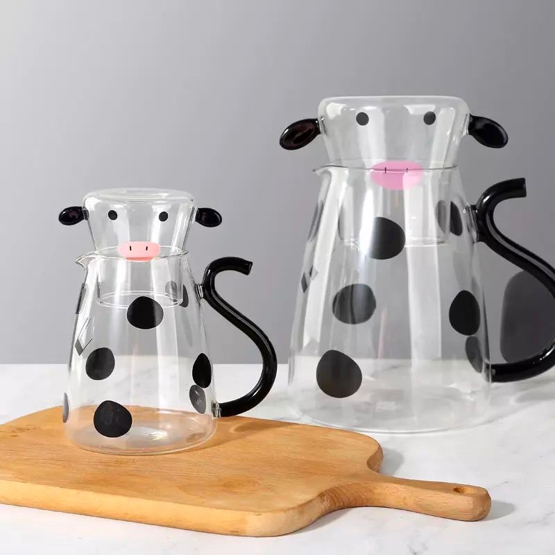 Cowrafe™ Cute Cow Glass Pitcher