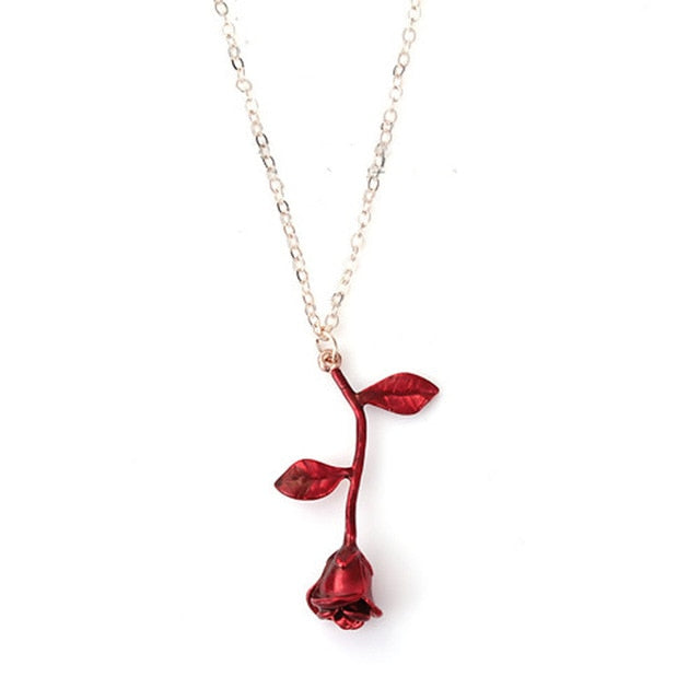 Red Rose Necklace